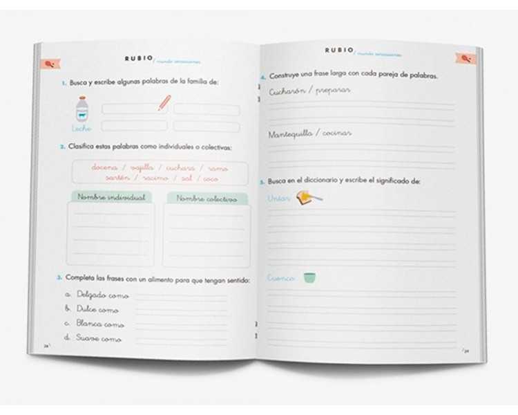 Cuaderno rubio competencia lectora 1 mundo sensaciones