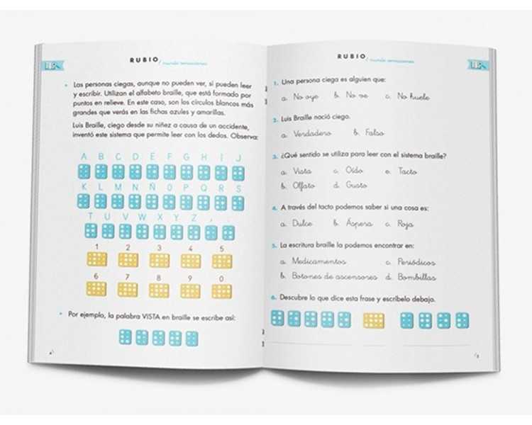 Cuaderno rubio competencia lectora 1 mundo sensaciones