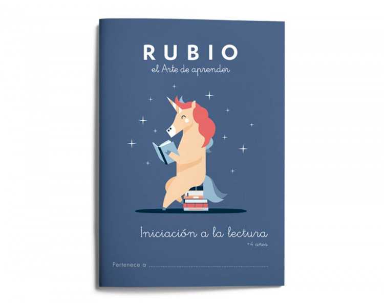 Cuaderno rubio iniciacion a la lectura + 4 años