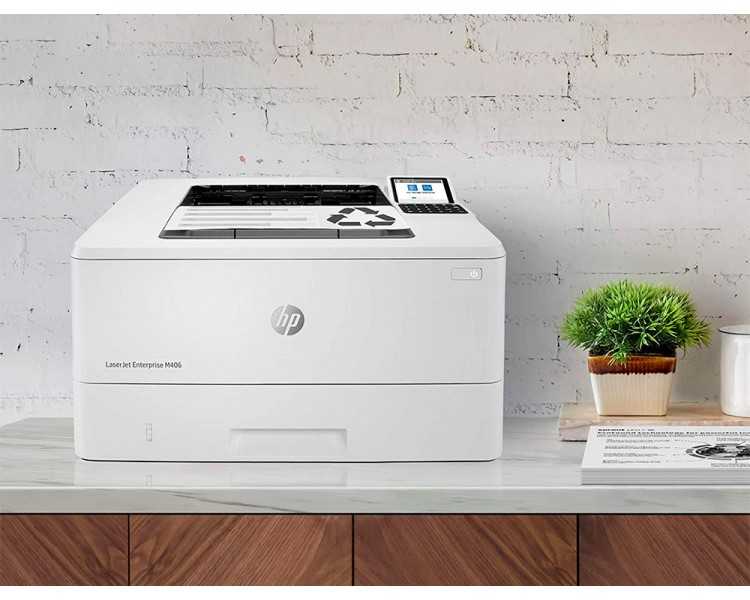 Impresora hp laserjet enterprise m406dn duplex red 40 ppm bandeja de entrada 100 hojas