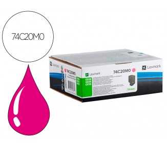 Toner lexmark laser 74c20m0 cx725de / cs720de / cs725de magenta 3000 paginas