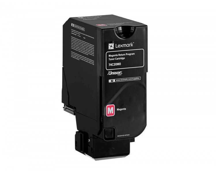 Toner lexmark laser 74c20m0 cx725de / cs720de / cs725de magenta 3000 paginas