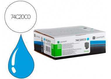 Toner lexmark laser 74c20c0 cx725de / cs720d e/ cs725de cian 3000 paginas