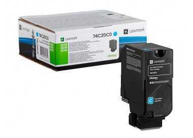 Toner lexmark laser 74c20c0 cx725de / cs720d e/ cs725de cian 3000 paginas
