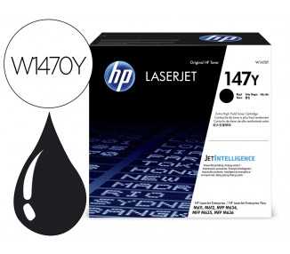 Toner hp 147y enterprise m611dn / m612dn / m635z / m636z / m635h mfp / m636fh mfp negro 42000 paginas
