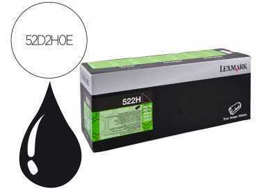 Toner lexmark laser 522he / 52d2h0e / cx725de / cs720de / cs725de negro 25000 paginas