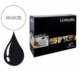 Toner lexmark laser x654x31e / x654de/ 654 / 656de / 658de negro 36000 paginas