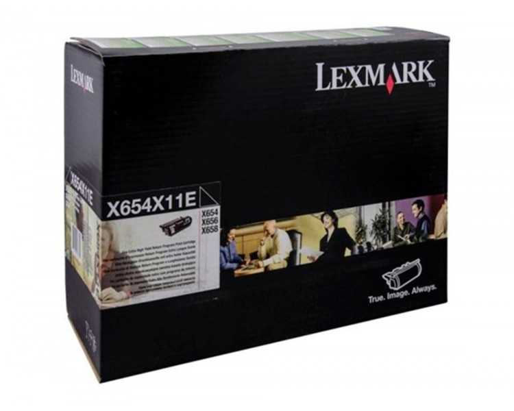 Toner lexmark laser x654x31e / x654de/ 654 / 656de / 658de negro 36000 paginas