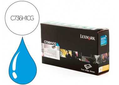Toner laser lexmark c736h1cg 10000 paginas
