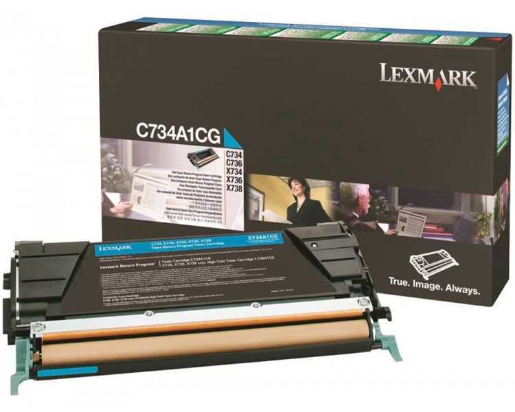 Toner laser lexmark c736h1cg 10000 paginas