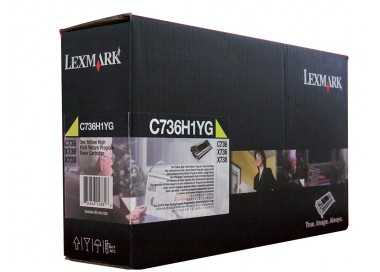 Toner laser lexmark c736h1yg amarillo 10000 paginas