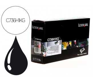 Toner laser lexmark c736h1kg 12000 paginas