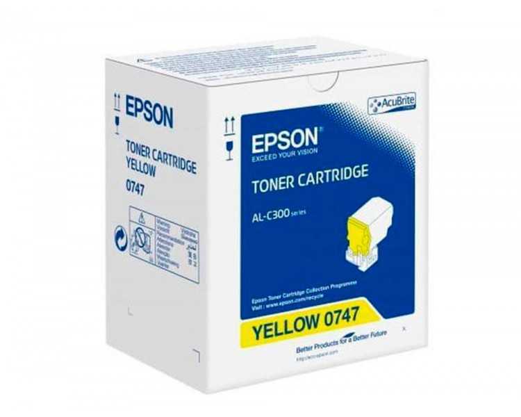 Toner epson c13s050747 amarillo 8 800 paginas