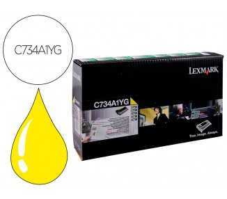 Toner laser lexmark c734 amarillo 6000 paginas