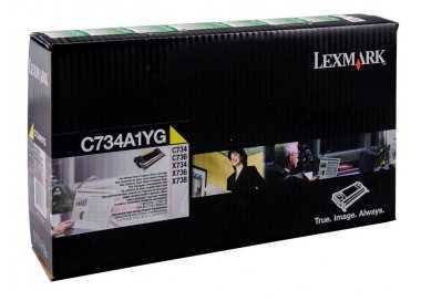 Toner laser lexmark c734 amarillo 6000 paginas