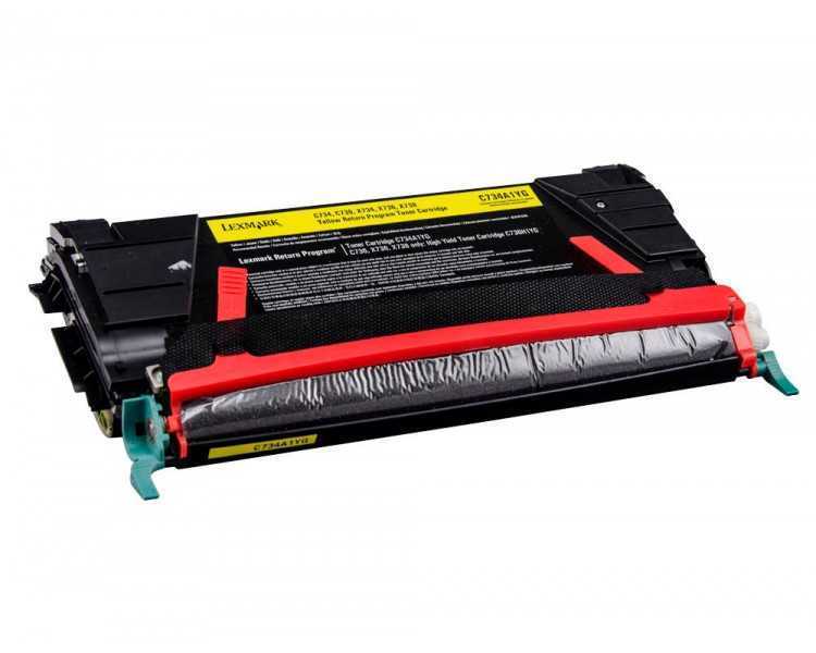 Toner laser lexmark c734 amarillo 6000 paginas
