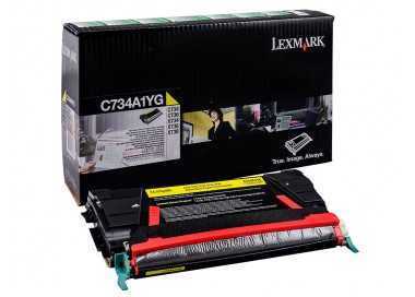 Toner laser lexmark c734 amarillo 6000 paginas