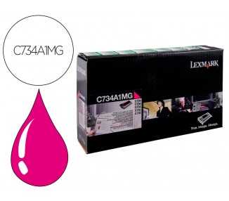 Toner laser lexmark c734 magenta 6000 paginas
