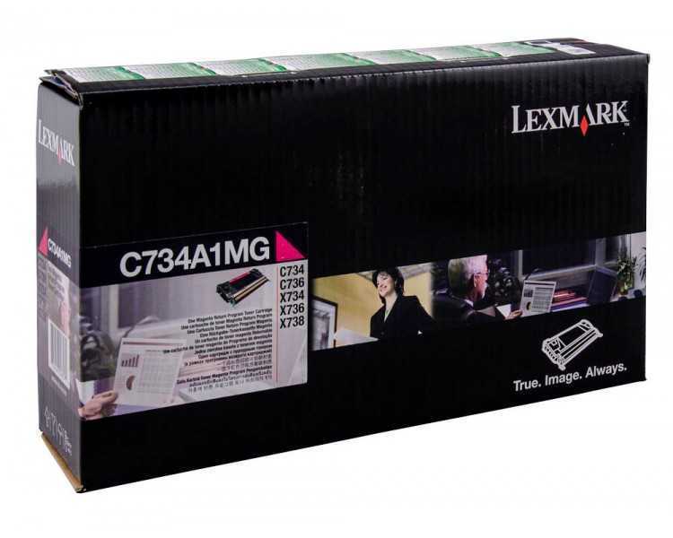 Toner laser lexmark c734 magenta 6000 paginas