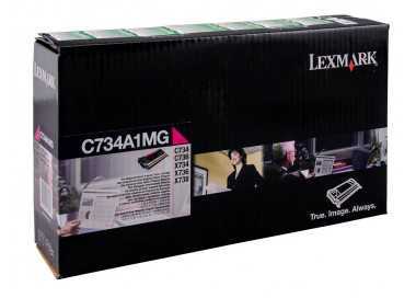 Toner laser lexmark c734 magenta 6000 paginas