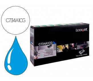 Toner laser lexmark c734 cian 6000 paginas