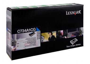 Toner laser lexmark c734 cian 6000 paginas