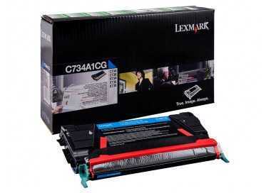 Toner laser lexmark c734 cian 6000 paginas