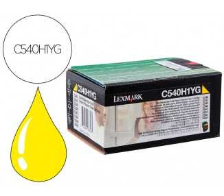 Toner laser lexmark c540h1yg amarillo c540/ 2000 paginas