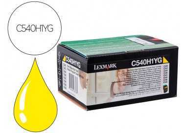 Toner laser lexmark c540h1yg amarillo c540/ 2000 paginas
