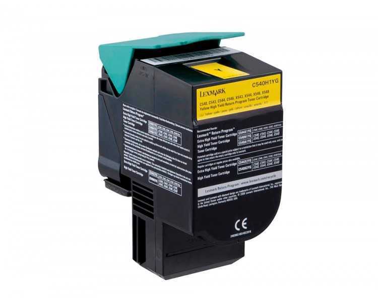 Toner laser lexmark c540h1yg amarillo c540/ 2000 paginas