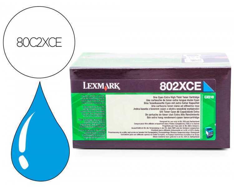 Toner laser lexmark 80c2xcecian 4000 paginash