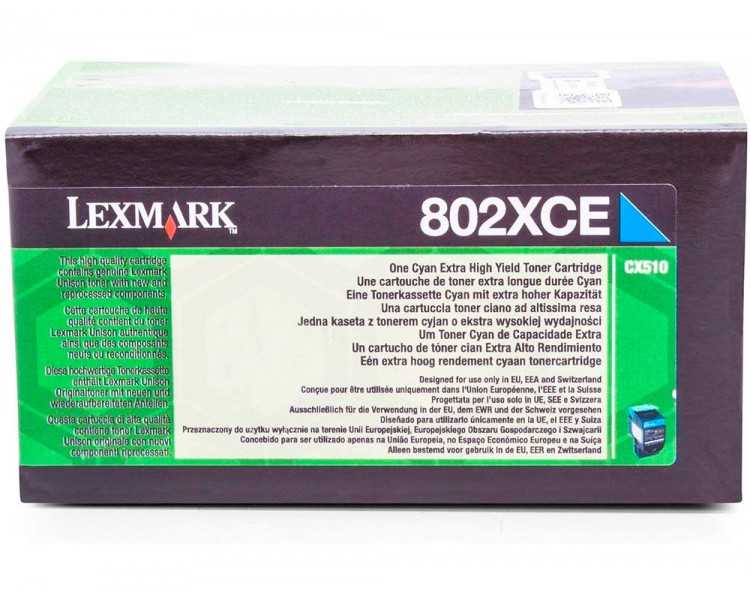 Toner laser lexmark 80c2xcecian 4000 paginash