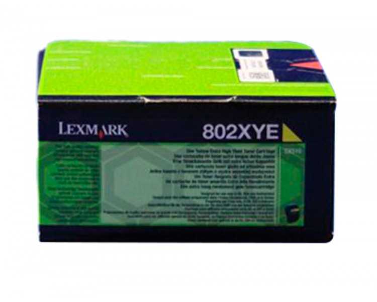 Toner laser lexmark 80c2xye amarillo 4000 paginas