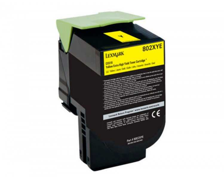 Toner laser lexmark 80c2xye amarillo 4000 paginas