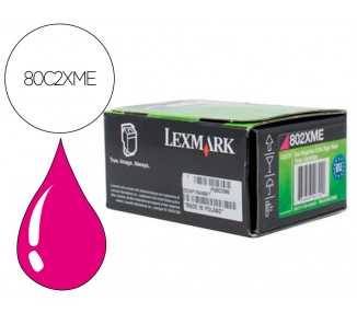 Toner laser lexmark 80c2xme magenta 4000 paginas