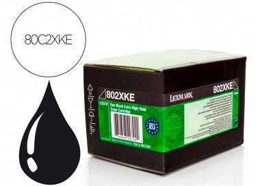Toner laser lexmark 80c2xke negro 8000 paginas