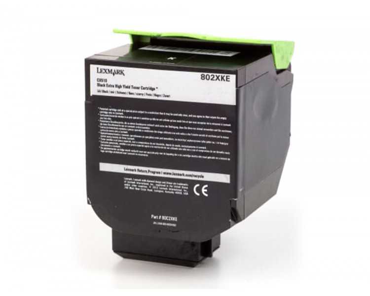 Toner laser lexmark 80c2xke negro 8000 paginas