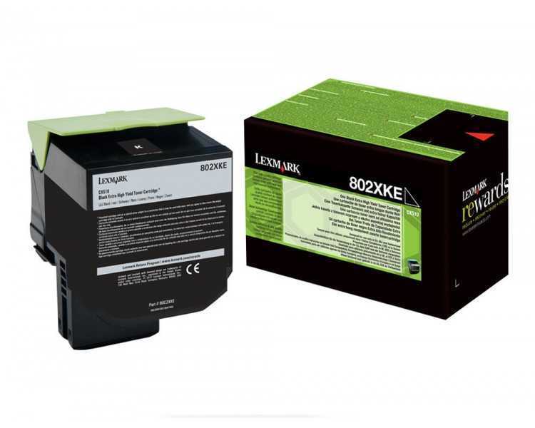 Toner laser lexmark 80c2xke negro 8000 paginas