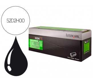 Toner laser lexmark 522h negro