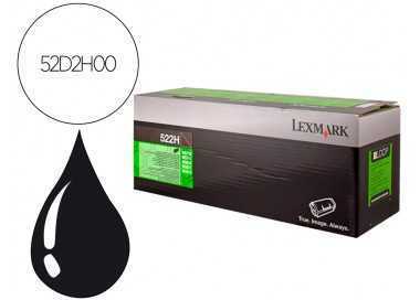 Toner laser lexmark 522h negro