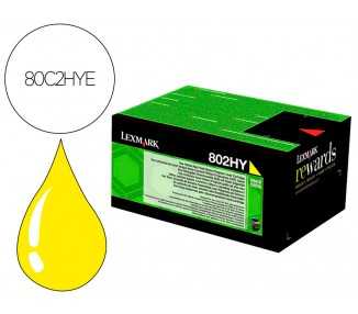 Toner laser lexmark 80c2hye amarillo 3000 paginas