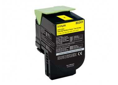 Toner laser lexmark 80c2hye amarillo 3000 paginas