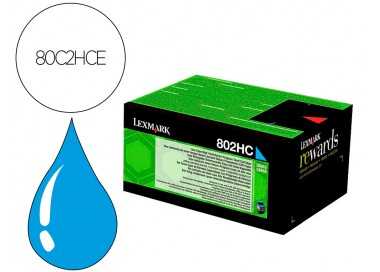 Toner laser lexmark 80c2hce cian 3000 paginas