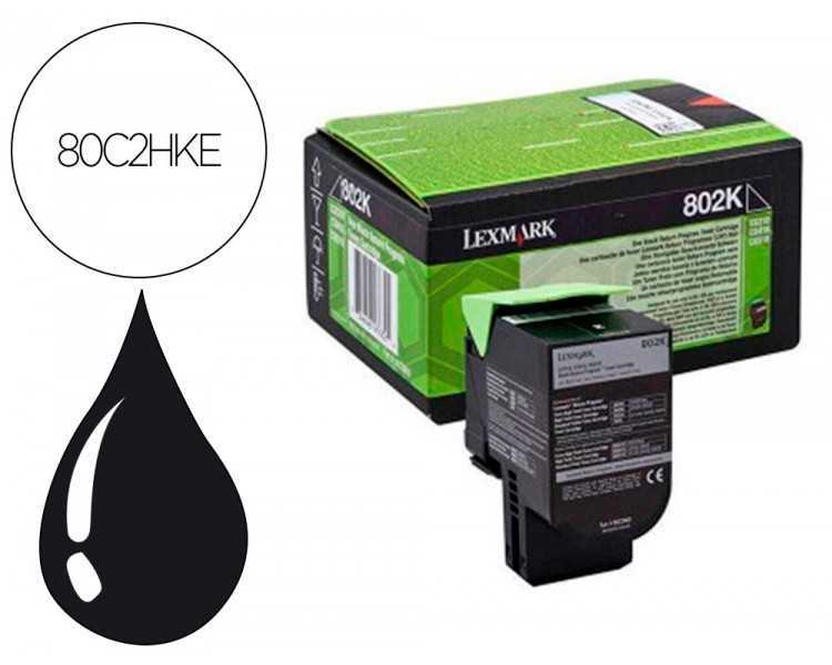 Toner laser lexmark 80c2hke negro 4000 paginas