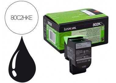 Toner laser lexmark 80c2hke negro 4000 paginas