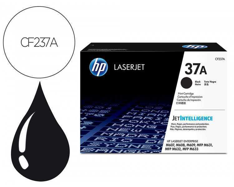 Toner hp laser 37a cf237a negro 11000 paginas