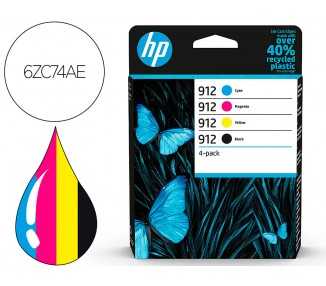 Toner hp 912 -6zc74ae multi pack negro / cian / magenta / amarillo