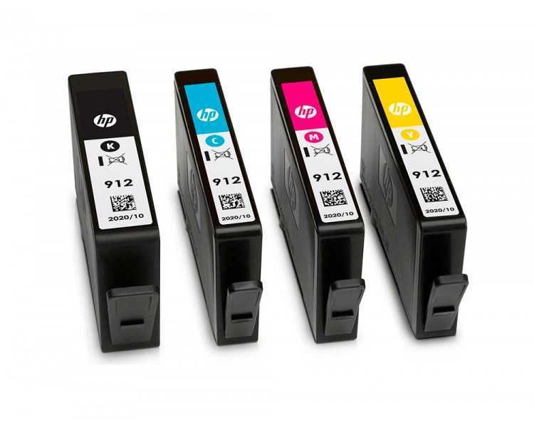 Toner hp 912 -6zc74ae multi pack negro / cian / magenta / amarillo