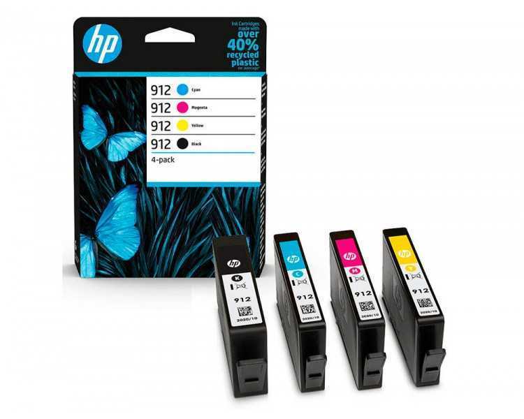 Toner hp 912 -6zc74ae multi pack negro / cian / magenta / amarillo