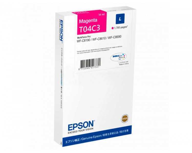 Ink-jet epson t04c3 magenta 1700 paginas